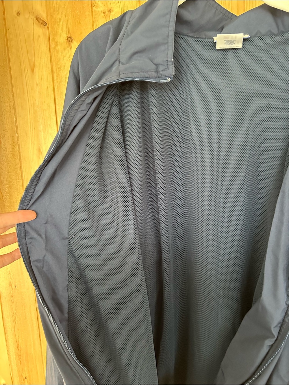 Vintage Reebok Men's Navy Blue Windbreaker Jacket Size Large - Picture 5 of 10